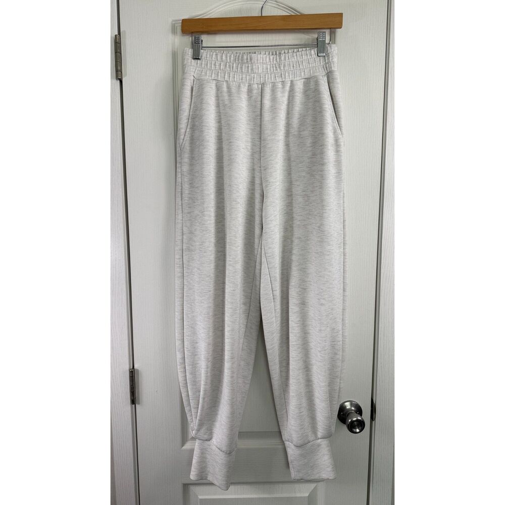 Varley The Relaxed Pant 27.5 Womens Small Ivory Marl DoubleSoft Jogger Pants